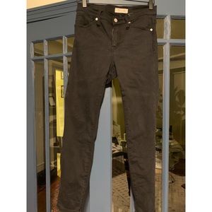 Madewell black skinny jeans 9” high rise